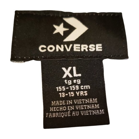 CONVERSE All-Over Print Cropped Pullover Hoodie - Picture 11 of 11